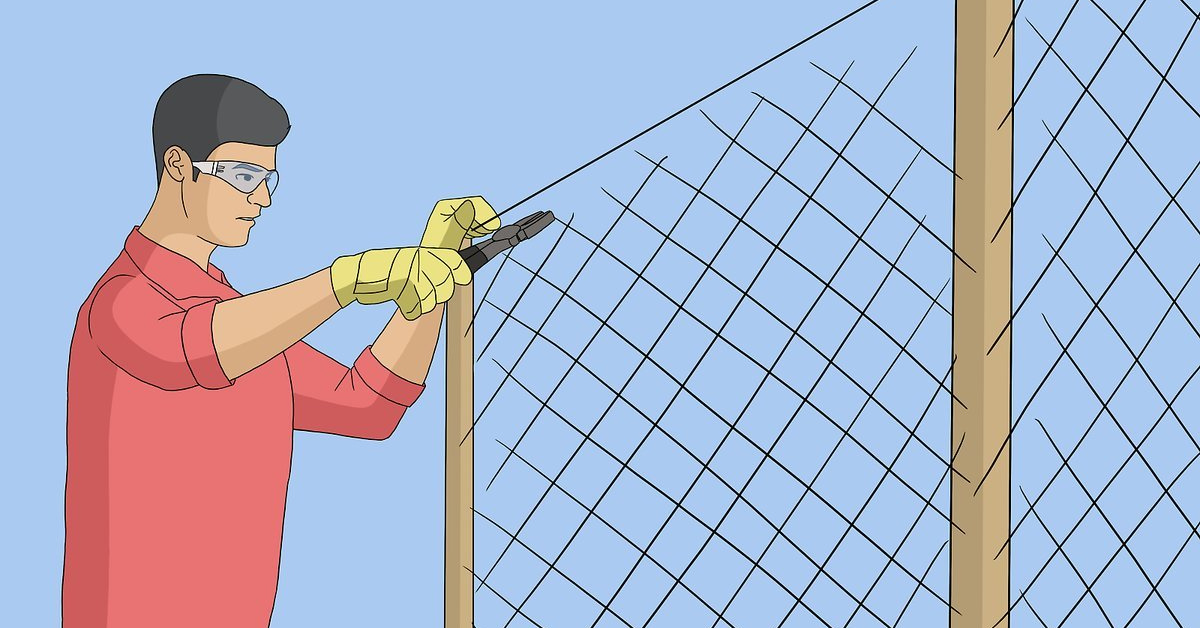 How to stretch woven wire fence by hand